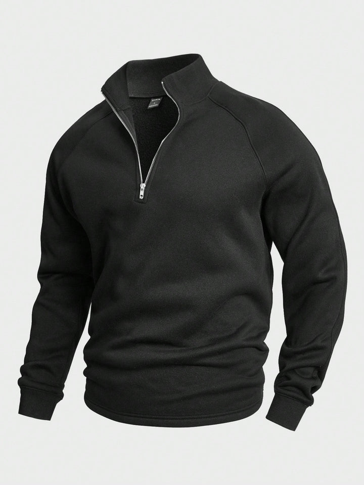 Antonio | Herren Sweatpullover mit Halbreißverschluss
