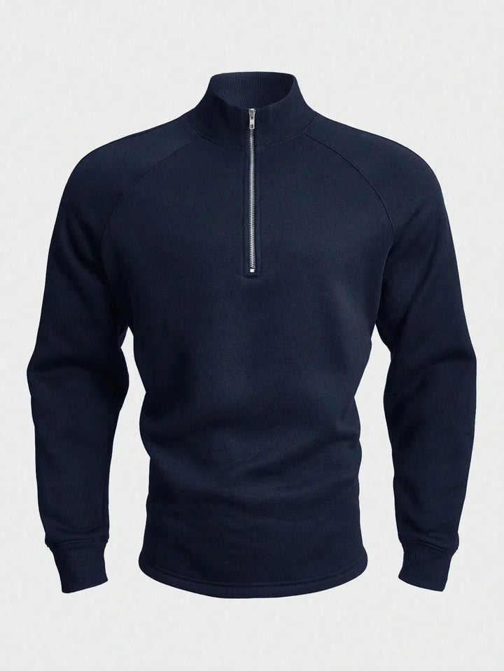 Antonio | Herren Sweatpullover mit Halbreißverschluss