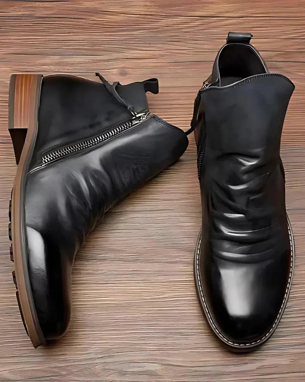 Leonardo™ - Lederstiefel mit seitlichem Reißverschluss