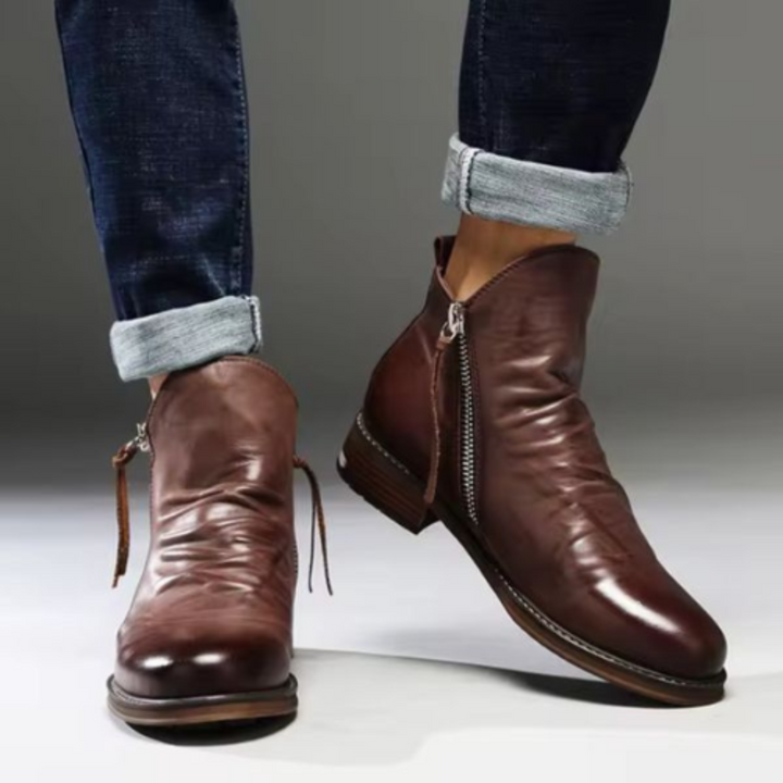 Leonardo™ - Lederstiefel mit seitlichem Reißverschluss