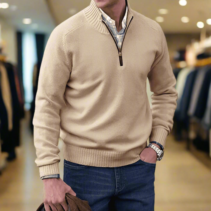 Mario™ | Der Elegante Pullover Mit Reißverschluss