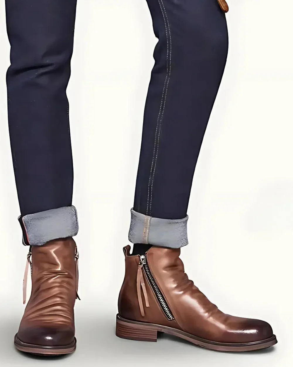 Leonardo™ - Lederstiefel mit seitlichem Reißverschluss