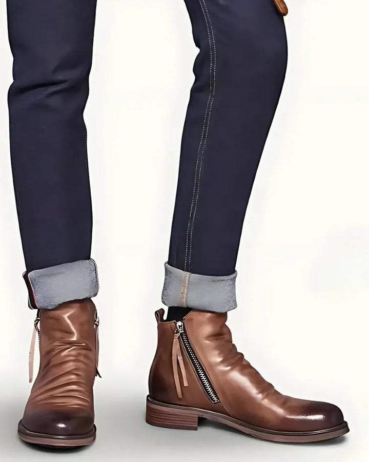 Leonardo™ - Lederstiefel mit seitlichem Reißverschluss