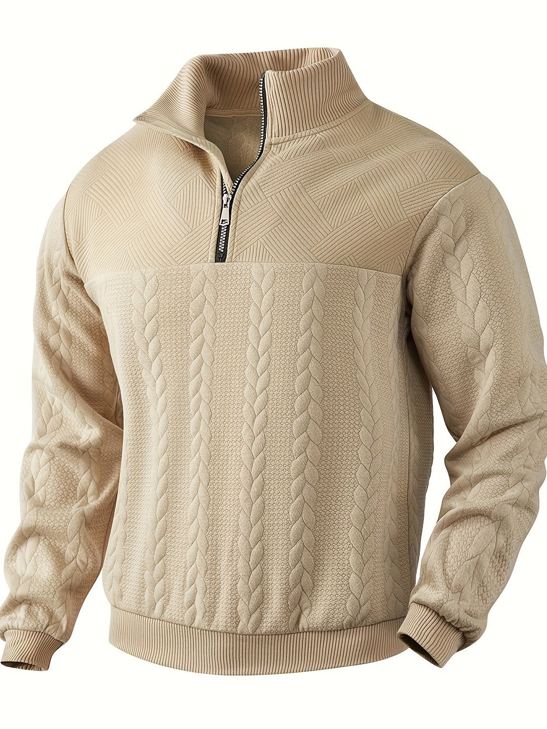 Udo – Vintage-Sweater mit Reißverschluss