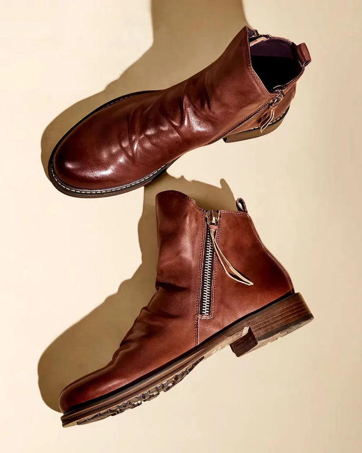 Leonardo™ - Lederstiefel mit seitlichem Reißverschluss