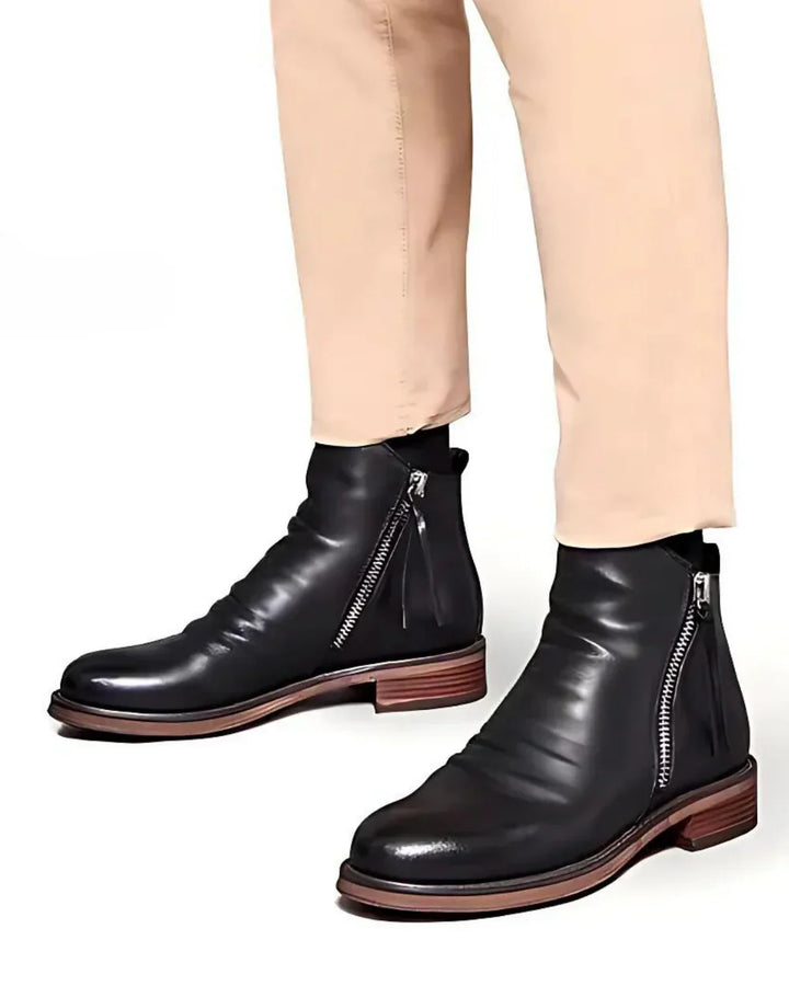 Leonardo™ - Lederstiefel mit seitlichem Reißverschluss