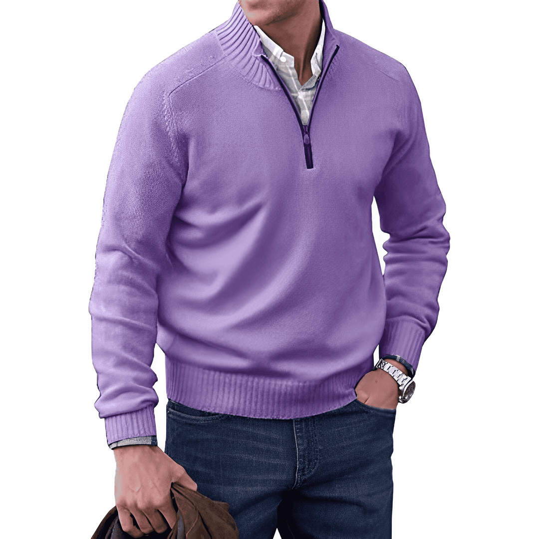 Mario™ | Der Elegante Pullover Mit Reißverschluss