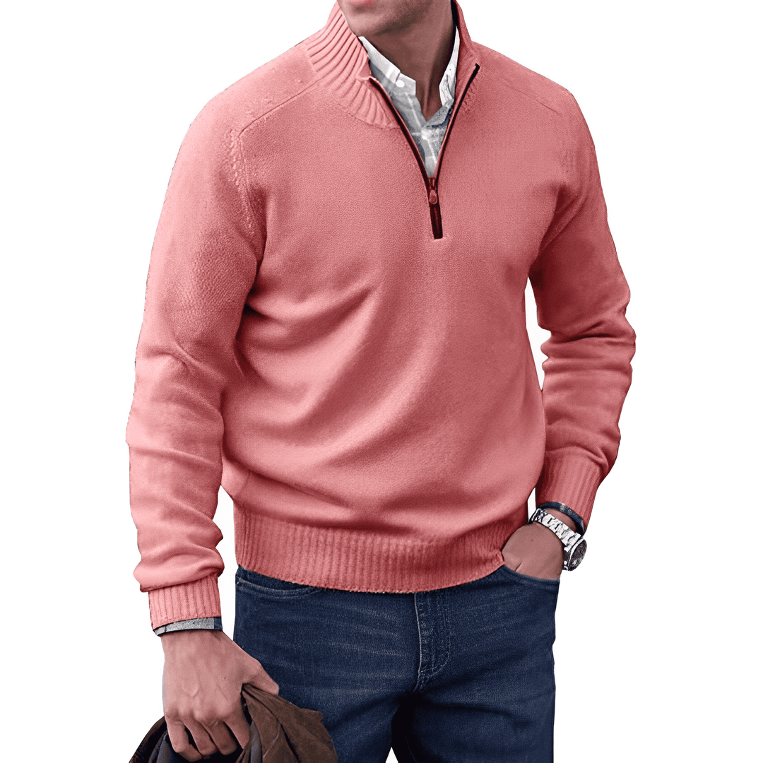 Mario™ | Der Elegante Pullover Mit Reißverschluss