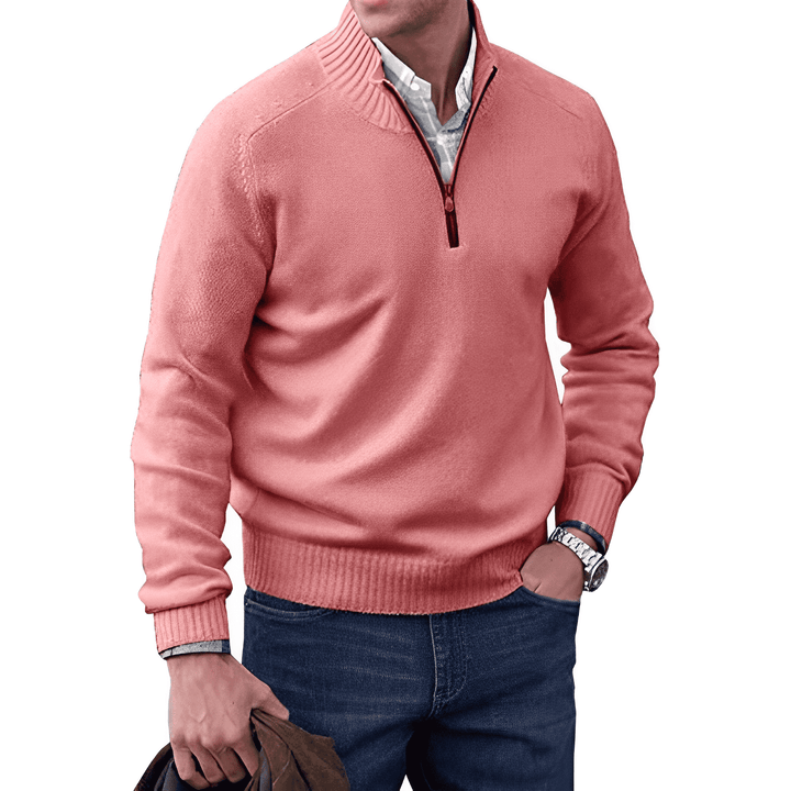 Mario™ | Der Elegante Pullover Mit Reißverschluss