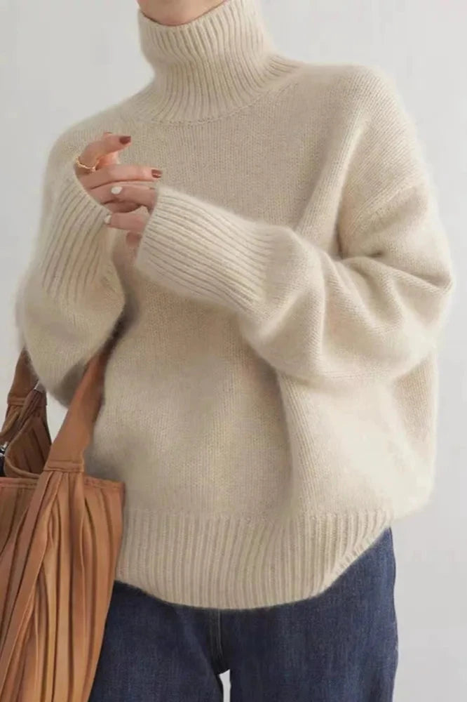 Lynn | Wollpullover mit Stehkragen