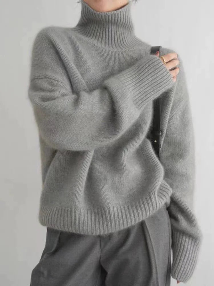 Lynn | Wollpullover mit Stehkragen