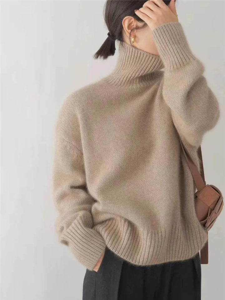 Lynn | Wollpullover mit Stehkragen