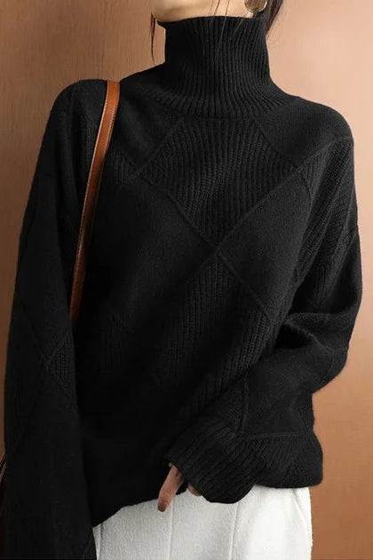 Valeria | Eleganter Pullover mit Rauten