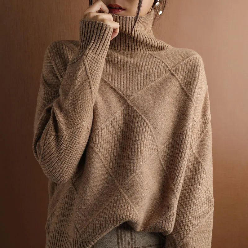 Valeria | Eleganter Pullover mit Rauten