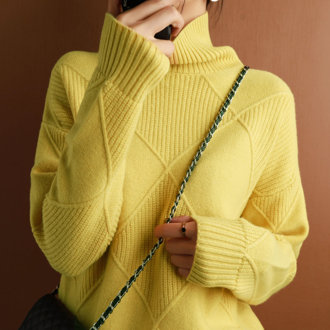 Valeria | Eleganter Pullover mit Rauten