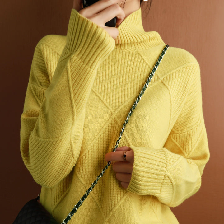 Valeria | Eleganter Pullover mit Rauten