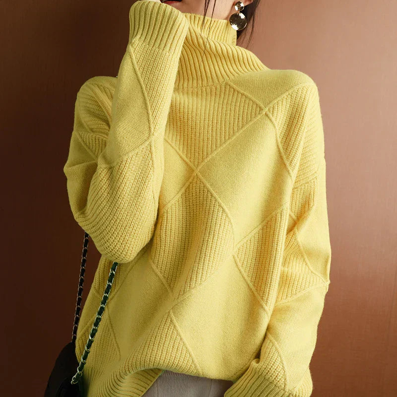 Valeria | Eleganter Pullover mit Rauten