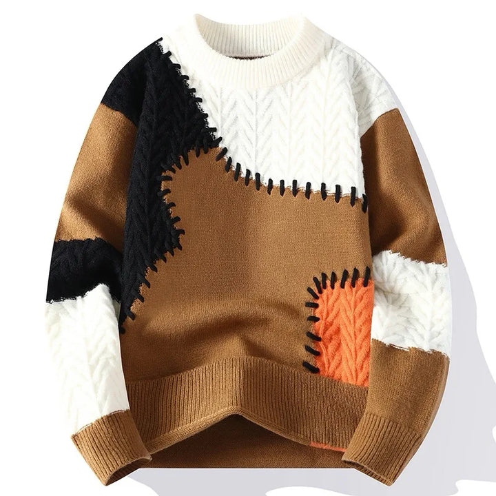 Ador | Herren Patchwork-Pullover