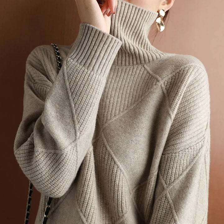 Valeria | Eleganter Pullover mit Rauten