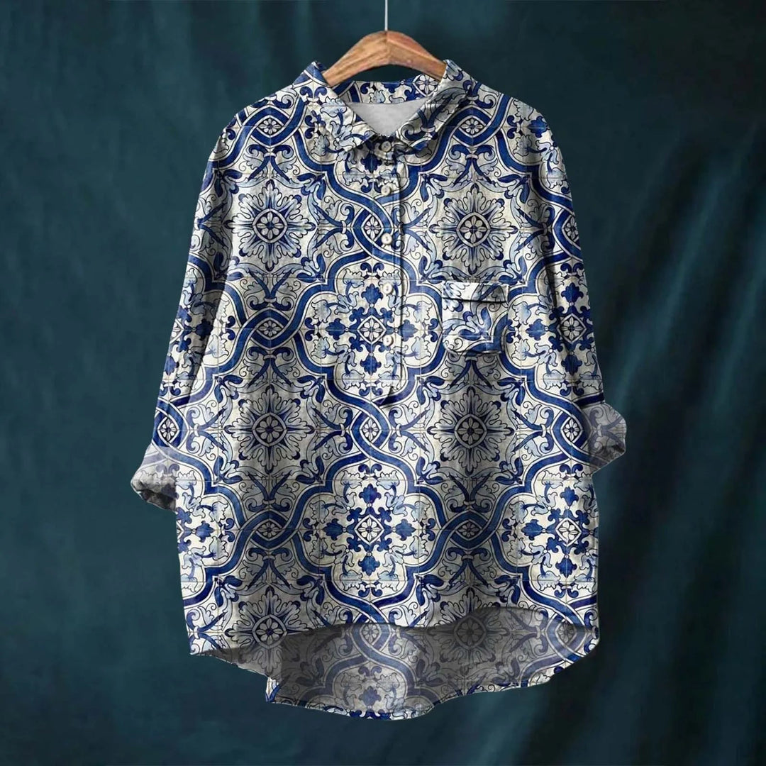 Jorina - Elegantes Geblümtes Hemd