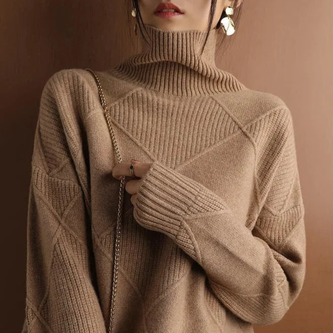 Valeria | Eleganter Pullover mit Rauten
