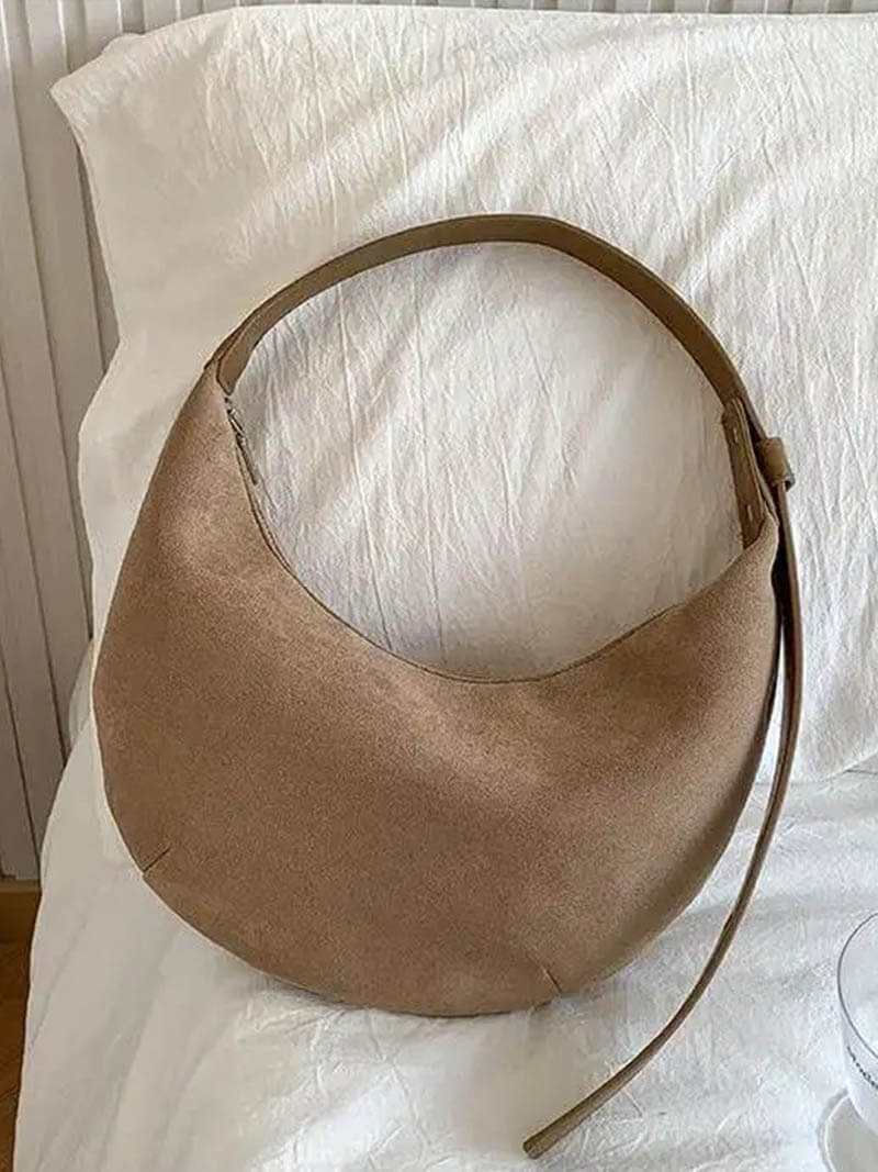 Handtasche aus synthetischem Wildleder Lydia Halfmoon