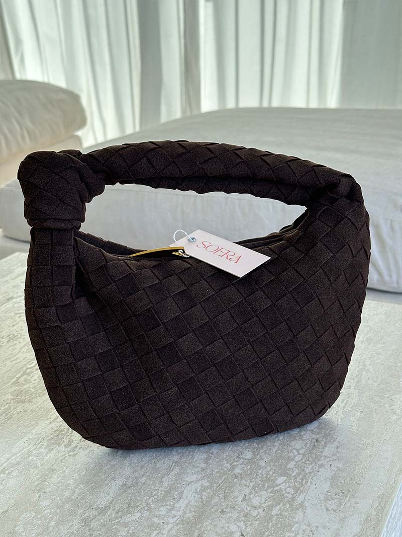 Mini-Handtasche aus Wildleder