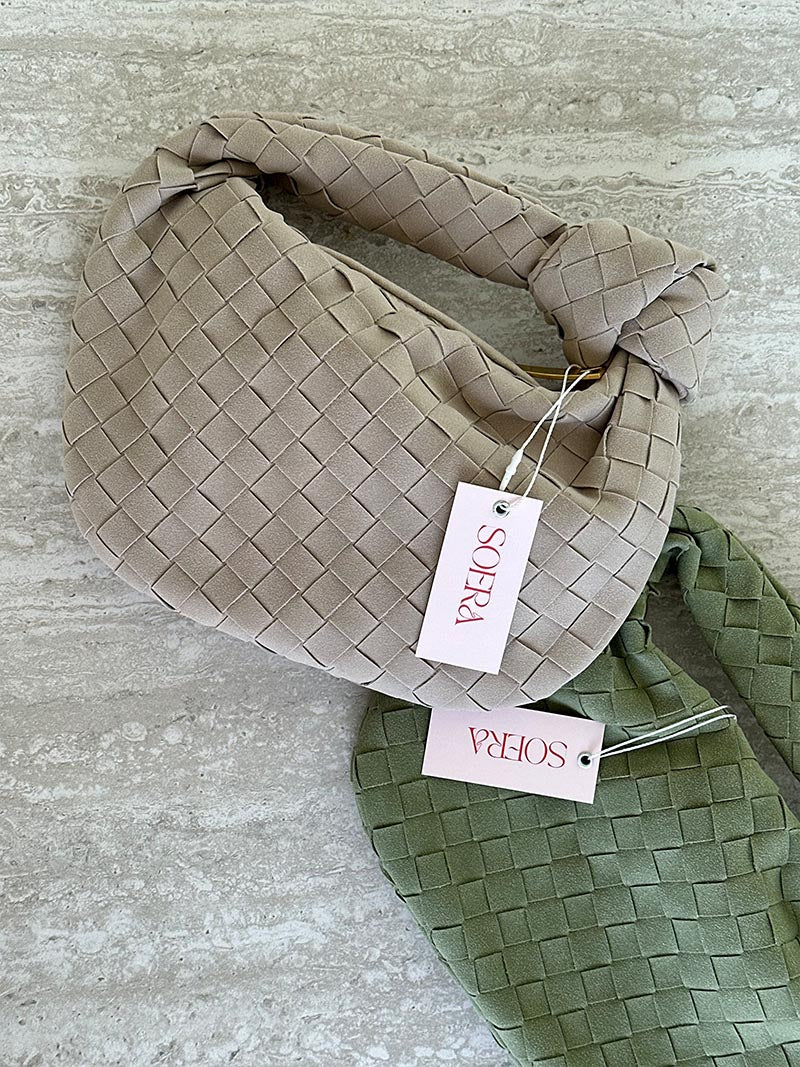 Mini-Handtasche aus Wildleder