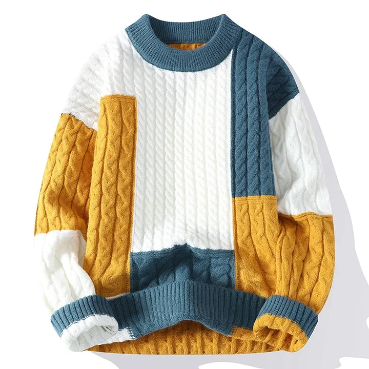Ador | Herren Freizeitpullover mit Farbblock-Design