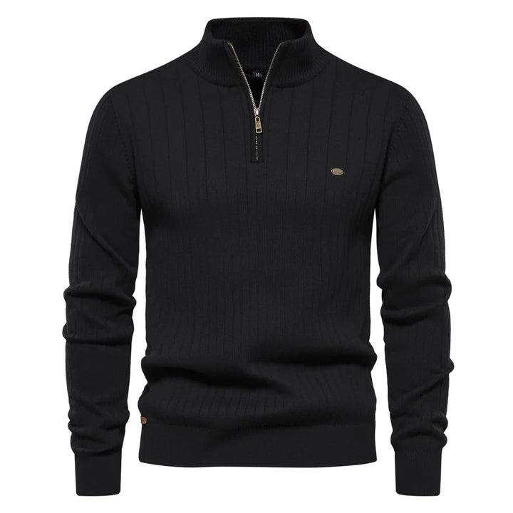 LUCAS - GESTRICKTER PULLOVER MIT REISSVERSCHLUSS