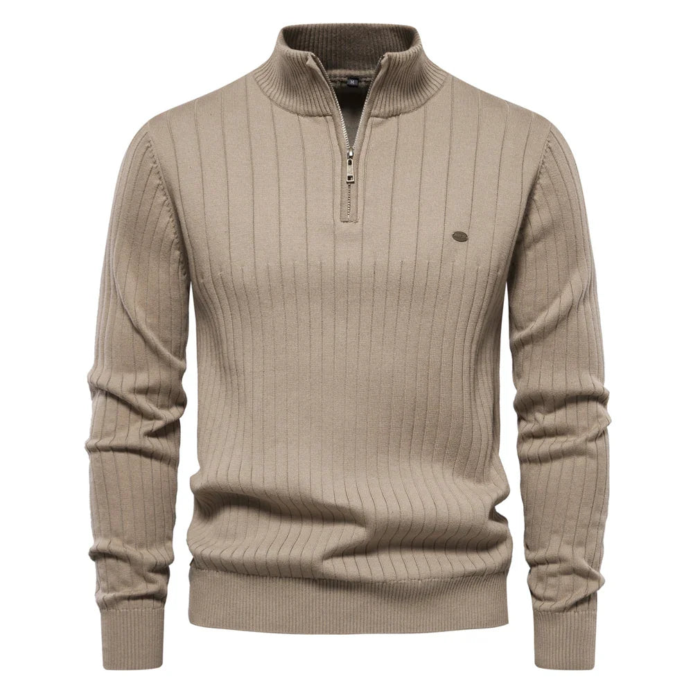 LUCAS - GESTRICKTER PULLOVER MIT REISSVERSCHLUSS