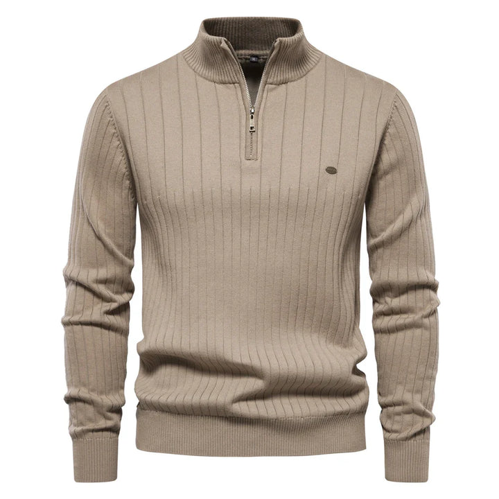 LUCAS - GESTRICKTER PULLOVER MIT REISSVERSCHLUSS