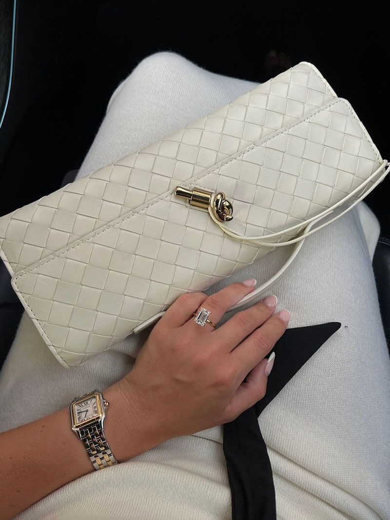 Gewebte Tasche Bianca