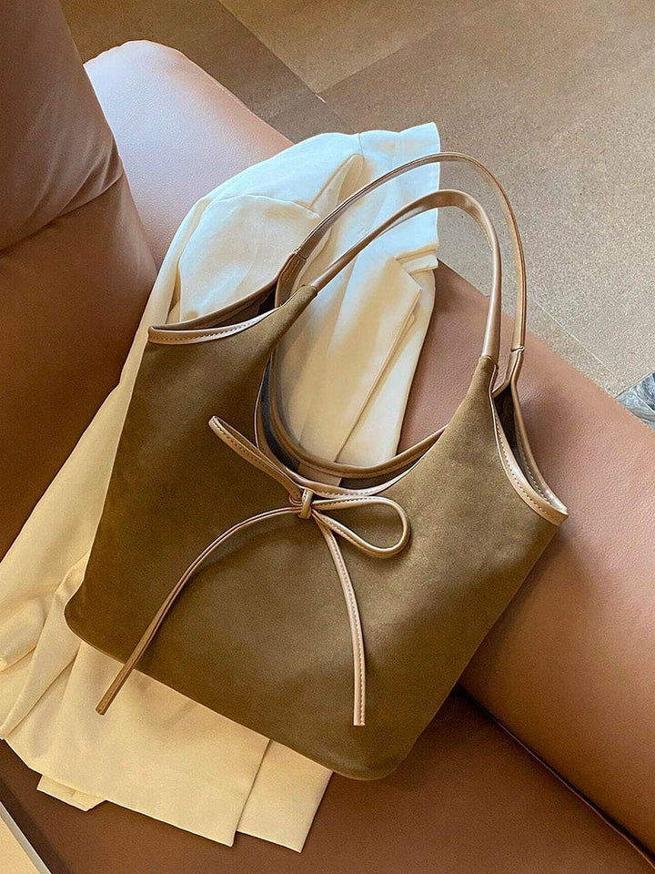 Wildledertasche mit Schleife Florence