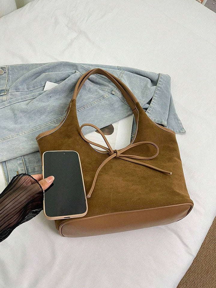 Wildledertasche mit Schleife Florence