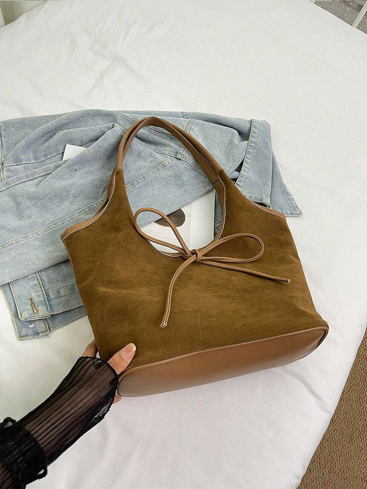 Wildledertasche mit Schleife Florence