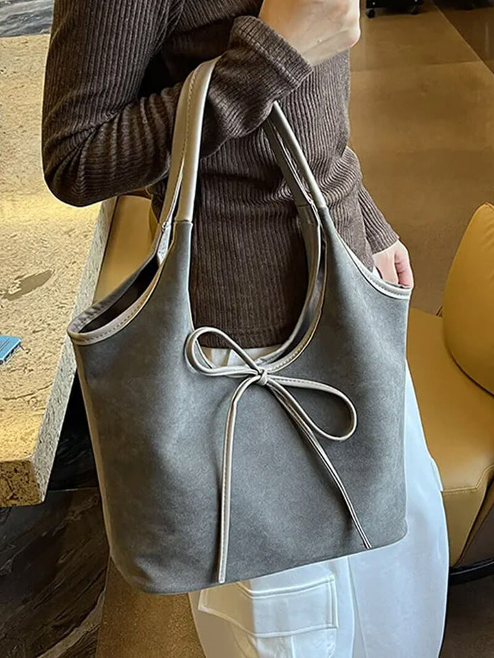 Wildledertasche mit Schleife Florence