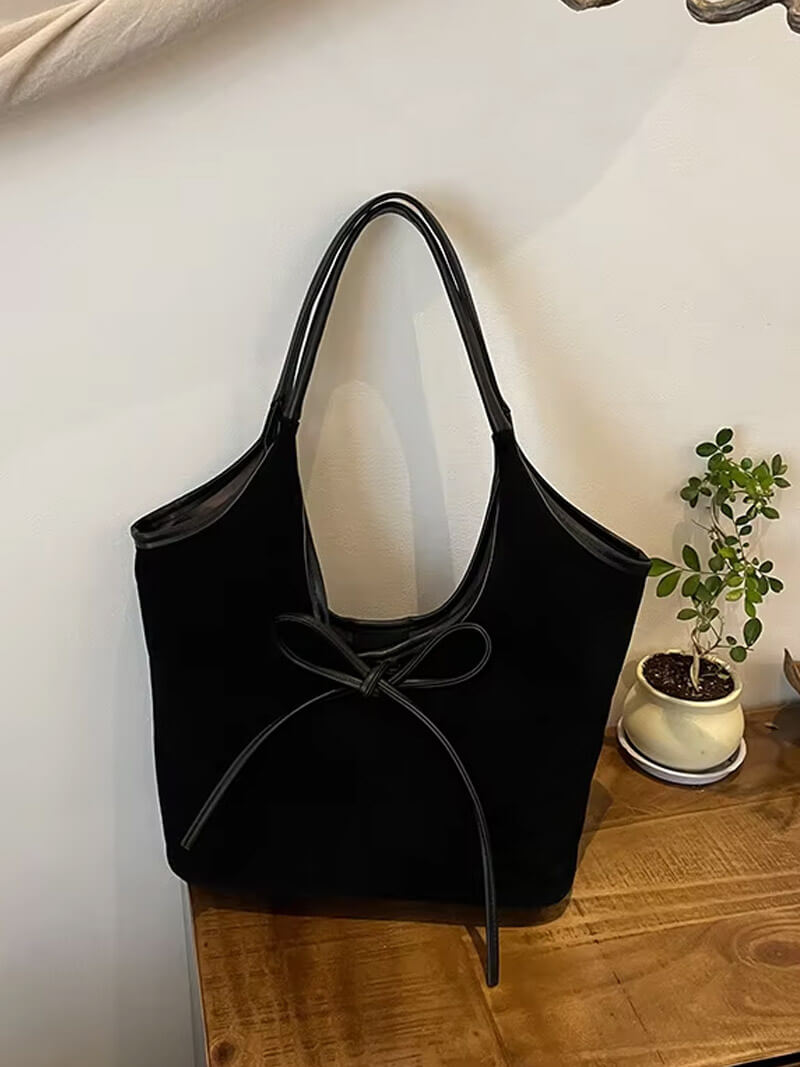 Wildledertasche mit Schleife Florence