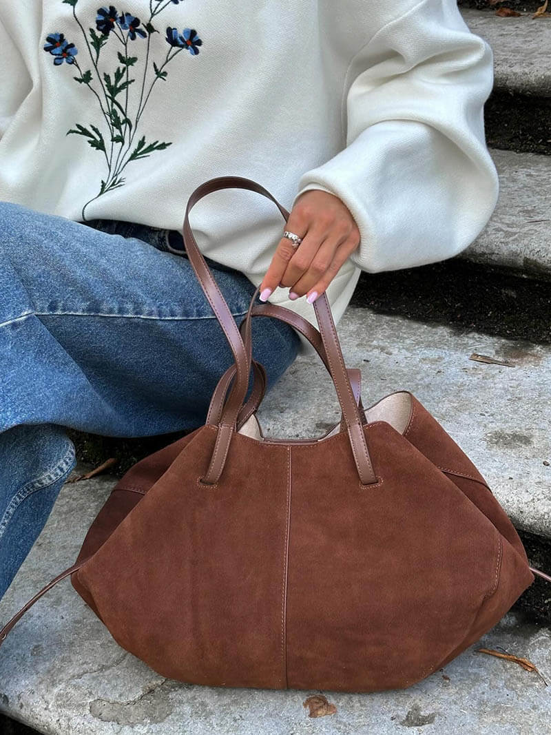 Paula Wildleder-Handtasche