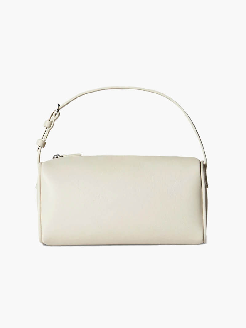 Emaillierte Tasche in Rubinfarbe