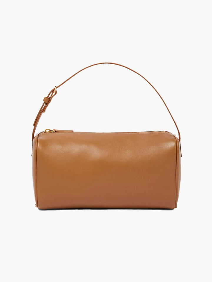Emaillierte Tasche in Rubinfarbe