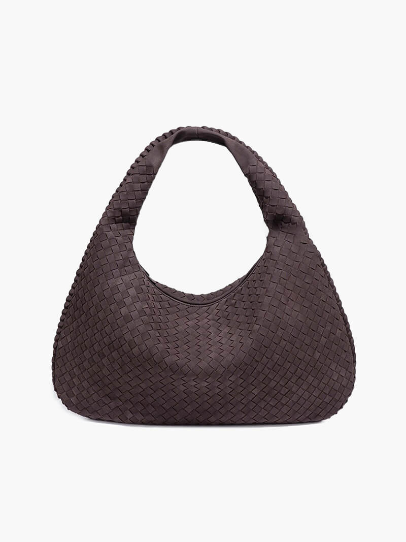 XL Gewebte Wildledertasche