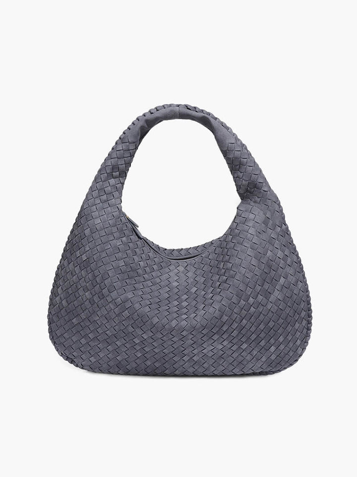 XL Gewebte Wildledertasche