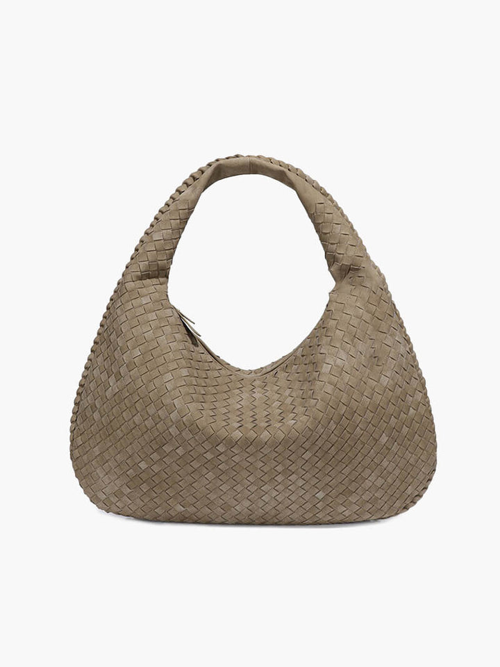 XL Gewebte Wildledertasche