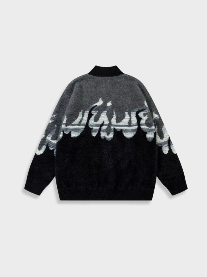 Mohair Vintage Winter-Reißverschluss