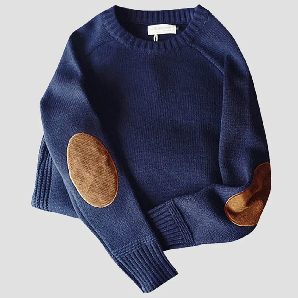 Lou - Pullover mit Ellbogenaufnähern