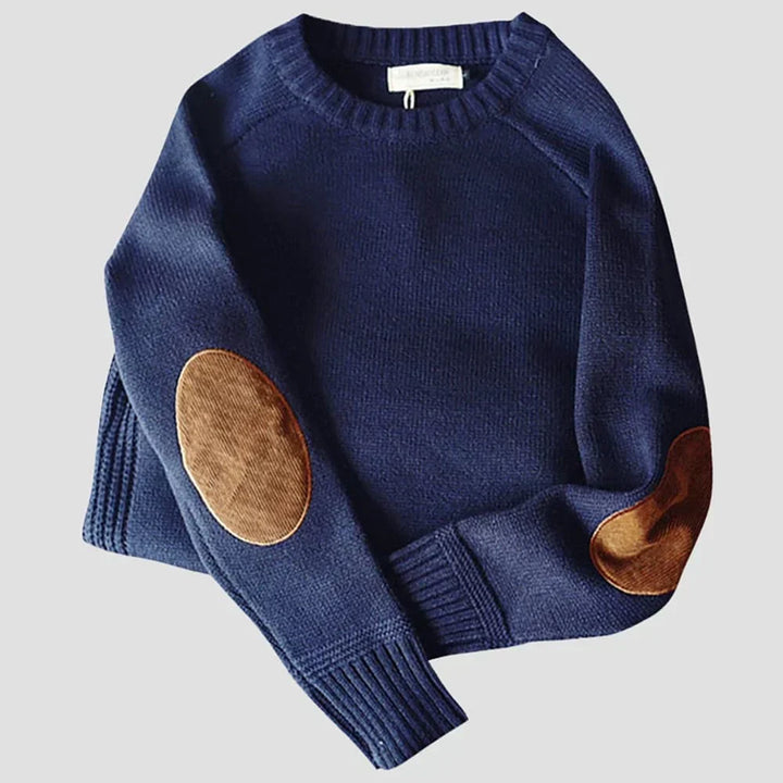 Lou - Pullover mit Ellbogenaufnähern