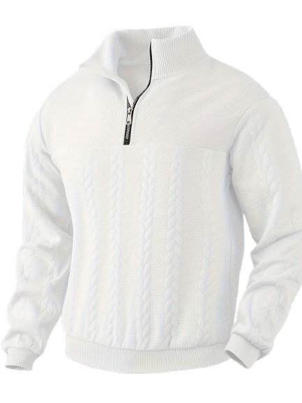 Udo – Vintage-Sweater mit Reißverschluss