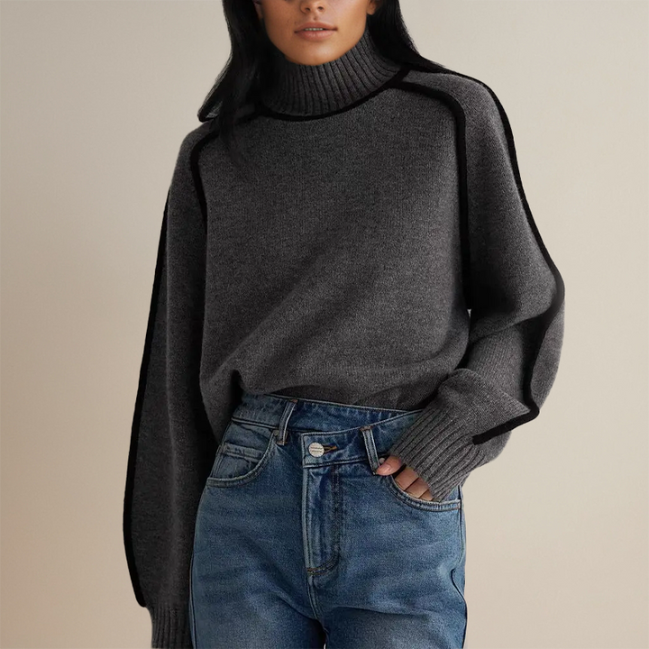 Martina - Hohe Kragenpullover