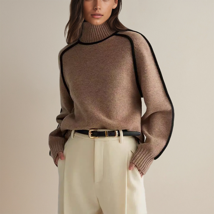 Martina - Hohe Kragenpullover